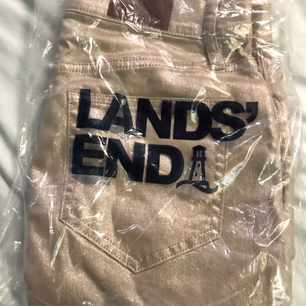 💛💖💛🎉HOST PICK 1/25/22🎉💛💖💛LANDS END skinny jeans, Warm Silver, size 8